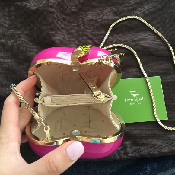 KATE SPADE FAR FROM THE TREE RESIN APPLE BAG - Picture 2 of 2